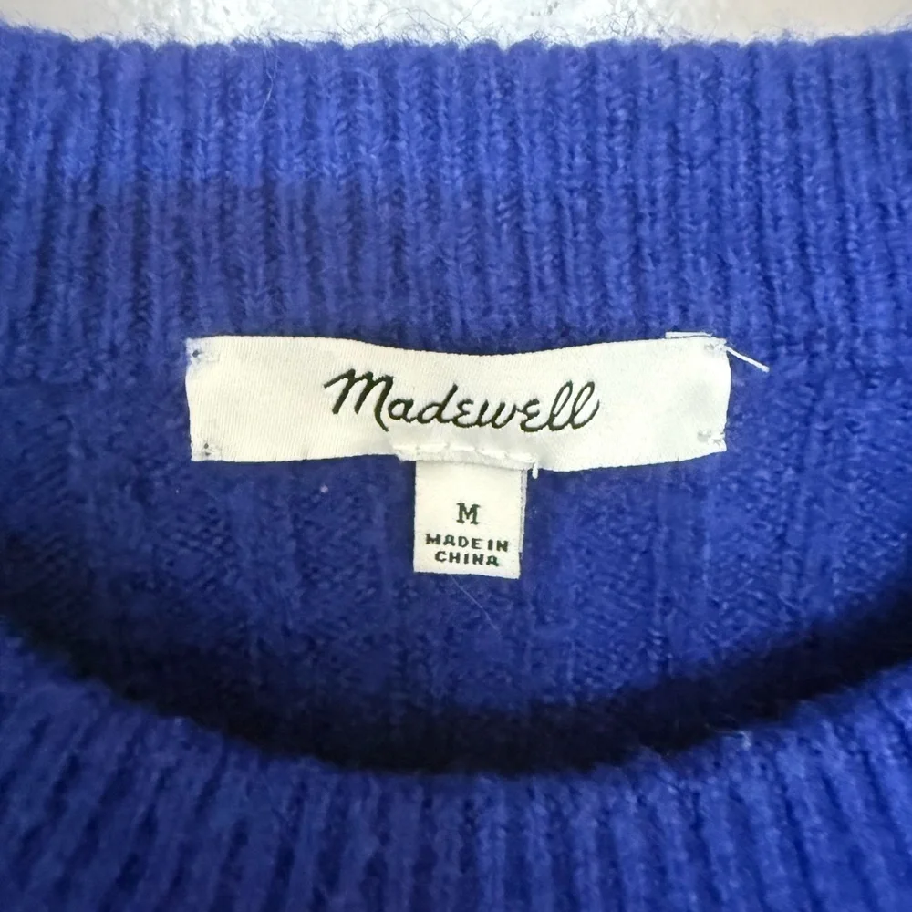 Madewell Readfield Pullover Sweater in Voyage Blue - Picture 6 of 6